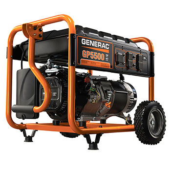 Generac 5939 GP5500 Gas Powered Portable Generator