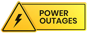 power outage sign
